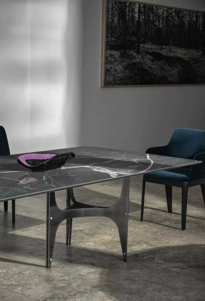 Lexington by Bontempi luxury Italian dining table in Troy, Michigan showroom