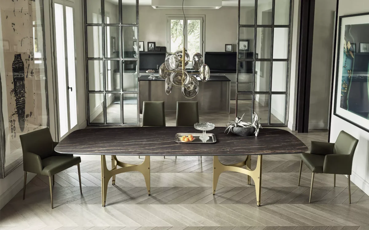 Contemporary seating area with I'd Like by Bontempi serving tray table