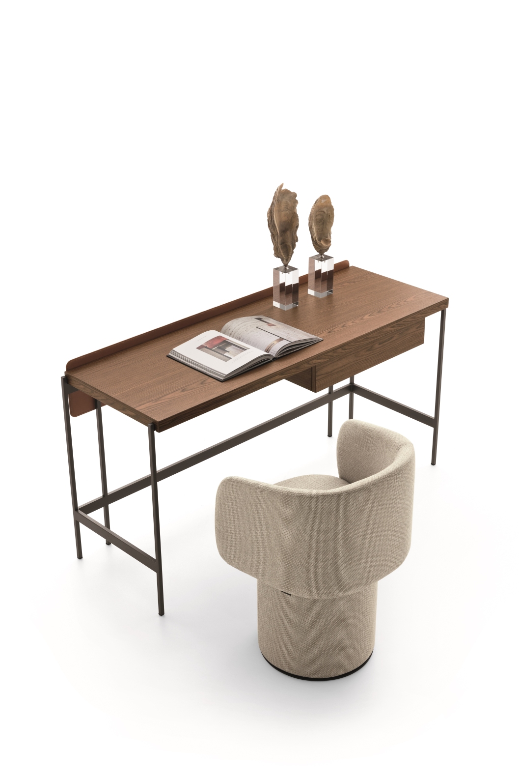 “UNIT SECRETAIRE by Ditre Italia – modern Italian writing desk with fold-down worktop and sleek storage design”