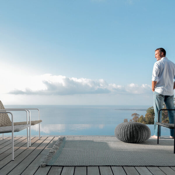 Jackie Living Armchair by Talenti – stylish outdoor lounge chair with plush cushions and rounded design
