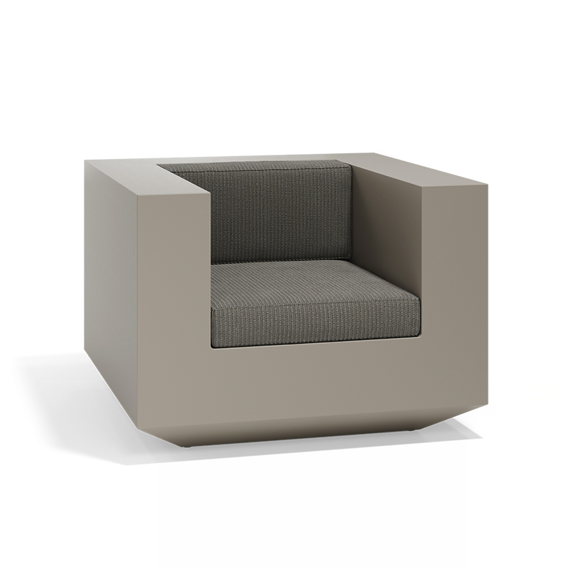 "Lightweight and sturdy VELA lounge chair by Vondom perfect for patios and lounges."
