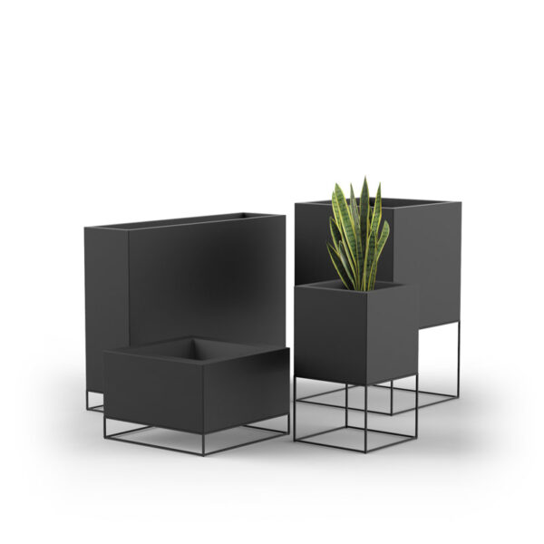 Luxury contemporary Candle illuminated planter by Eugeni Quitllet for Vondom, high-end Spanish design for Birmingham, Michigan.