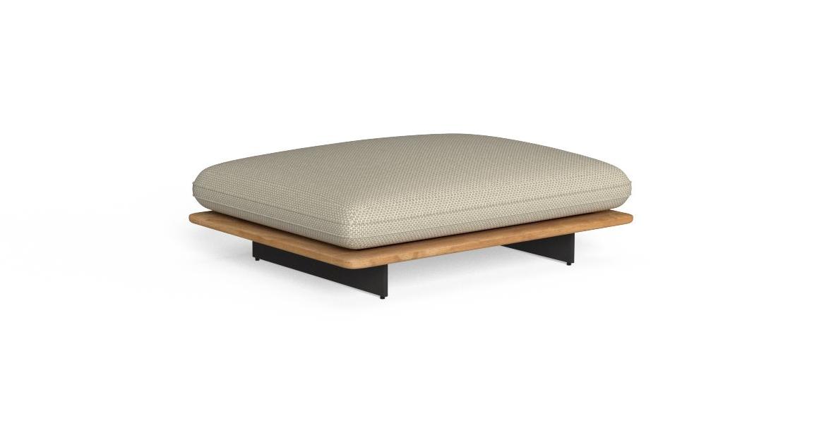 "Versatile Venice Pouf by TalentiSpa offering modern outdoor luxury in a compact form."