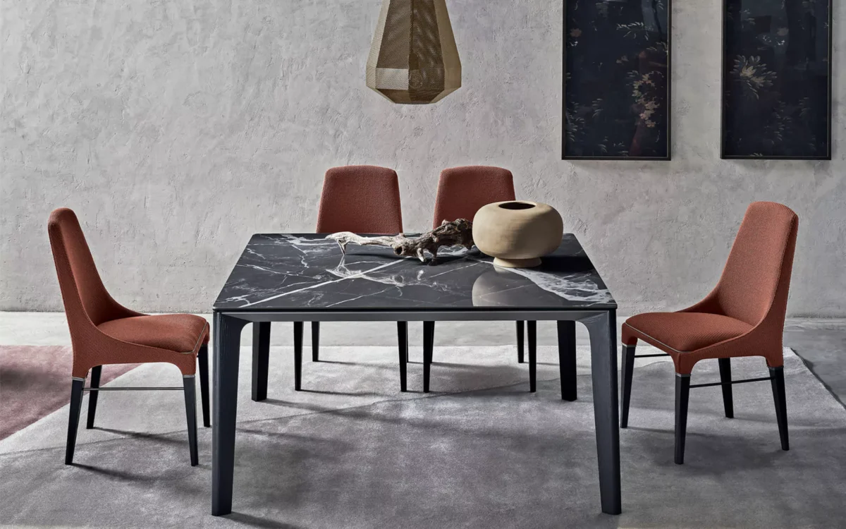 Pandora by Bontempi luxury Italian lounge chair in Birmingham, Michigan showroom