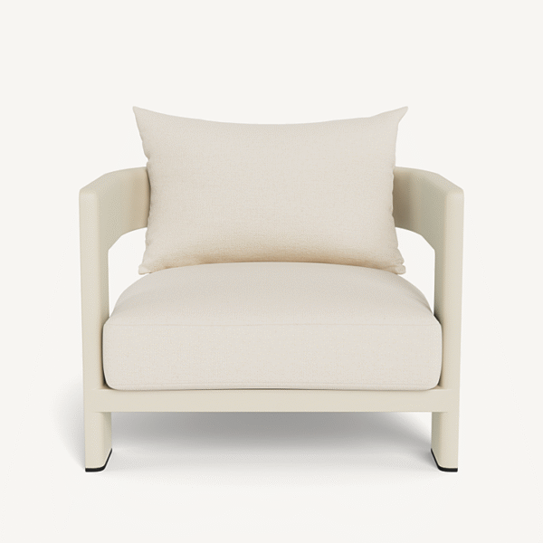 “Victoria Aluminum Lounge Chair by Harbour – sleek powder-coated frame with modern outdoor styling”