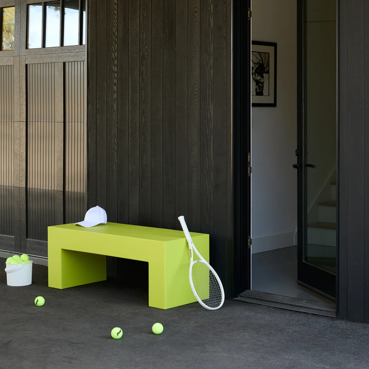 Vignelli Bench by Heller, ideal for contemporary homes in Troy, Michigan.
