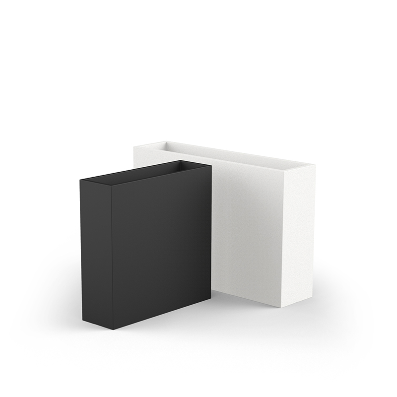 WALL Planter by Vondom, matte finish, 80x25x80 cm, white, indoor/outdoor use.
