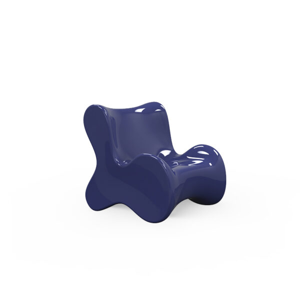 White resin PAL Lounge Chair by Vondom showcasing modern luxury furniture design.