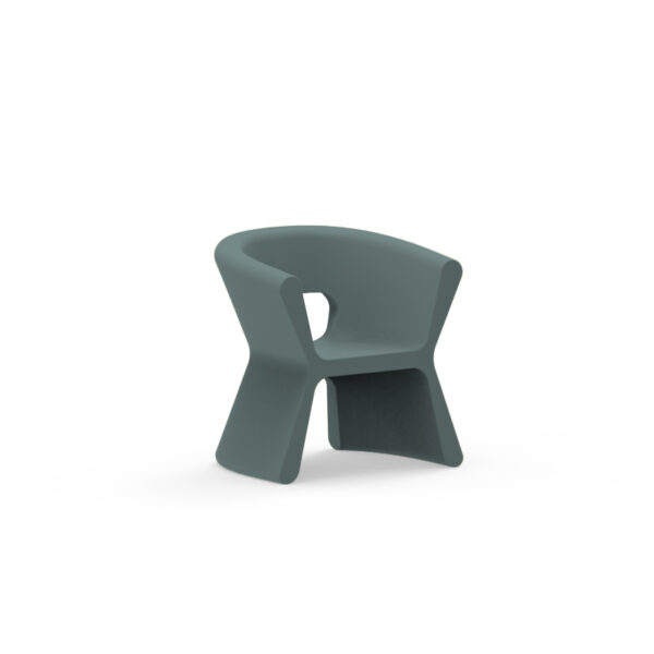 "PAL Armchair by Vondom featuring smooth curves and a sleek minimalist design."