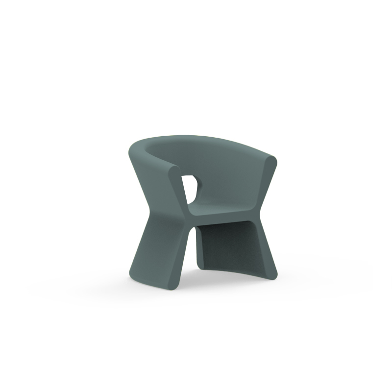"PAL Armchair by Vondom featuring smooth curves and a sleek minimalist design."