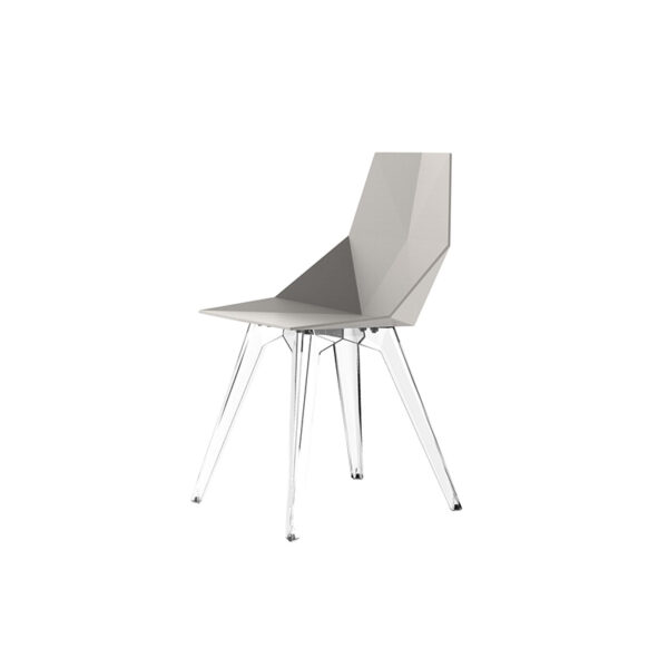 "MAKES Chair by Vondom featuring a bold geometric design and ergonomic outdoor comfort."