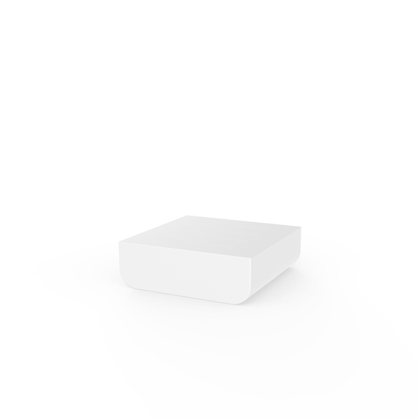 Modern Ulm Coffee Table by Ramón Esteve for Vondom, high-end Spanish outdoor furniture for Royal Oak, Michigan.