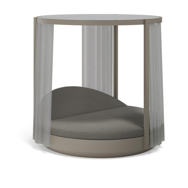 VELA ROUND CANOPY Ø218x202 POWDER COATED by Vondom, modern outdoor canopy for Royal Oak, Michigan gardens.