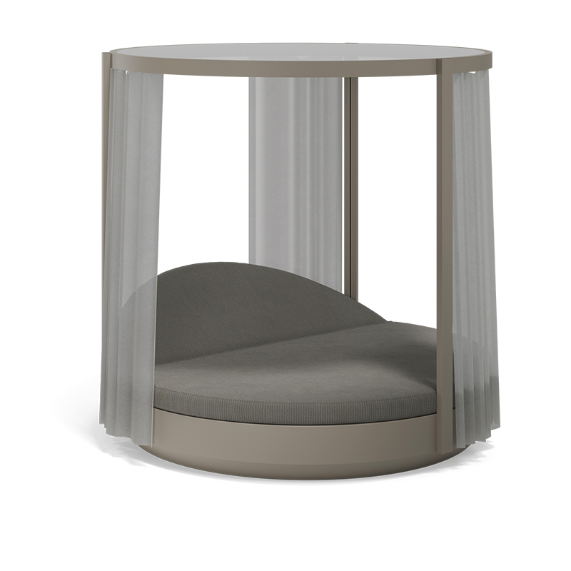 VELA ROUND CANOPY Ø218x202 POWDER COATED by Vondom, modern outdoor canopy for Royal Oak, Michigan gardens.