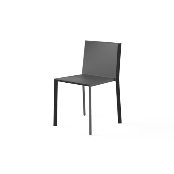 "Durable QUARTZ Chair by Vondom with a unique polygonal shape and strong visual presence."