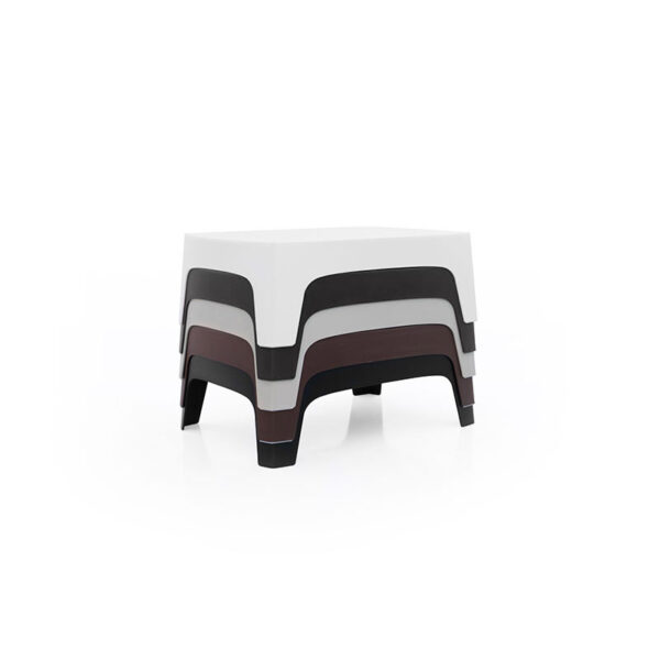 SOLID Coffee Table by Vondom – modern outdoor table with strong geometric lines and minimalist design