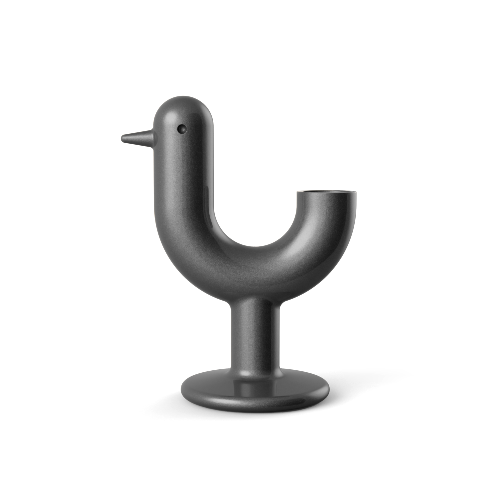 "Vondom PEACOCK PLANTER in matte white, showcasing minimalist design."