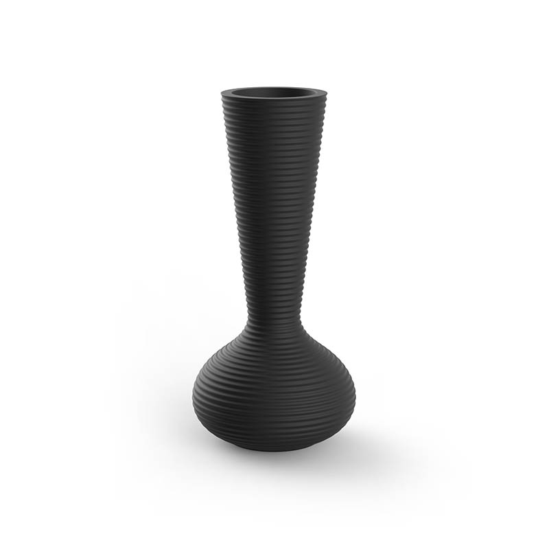 "Vondom BLOOM PLANTER in matte white, illuminated with RGBW LED lighting."