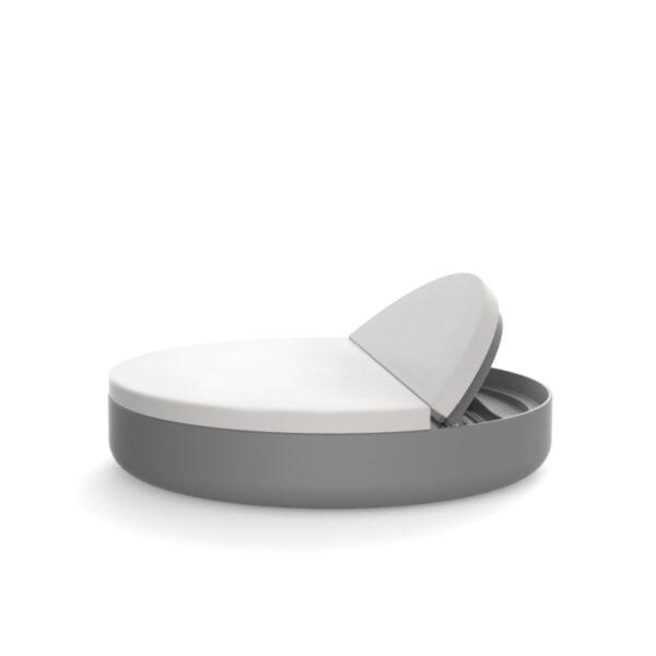 ULM Round Daybed by Vondom – circular outdoor daybed with soft curves and minimalist profile