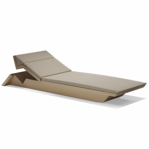 Luxury contemporary Rest Sun Chaise by A-cero for Vondom, high-end Spanish outdoor furniture for Birmingham, Michigan.