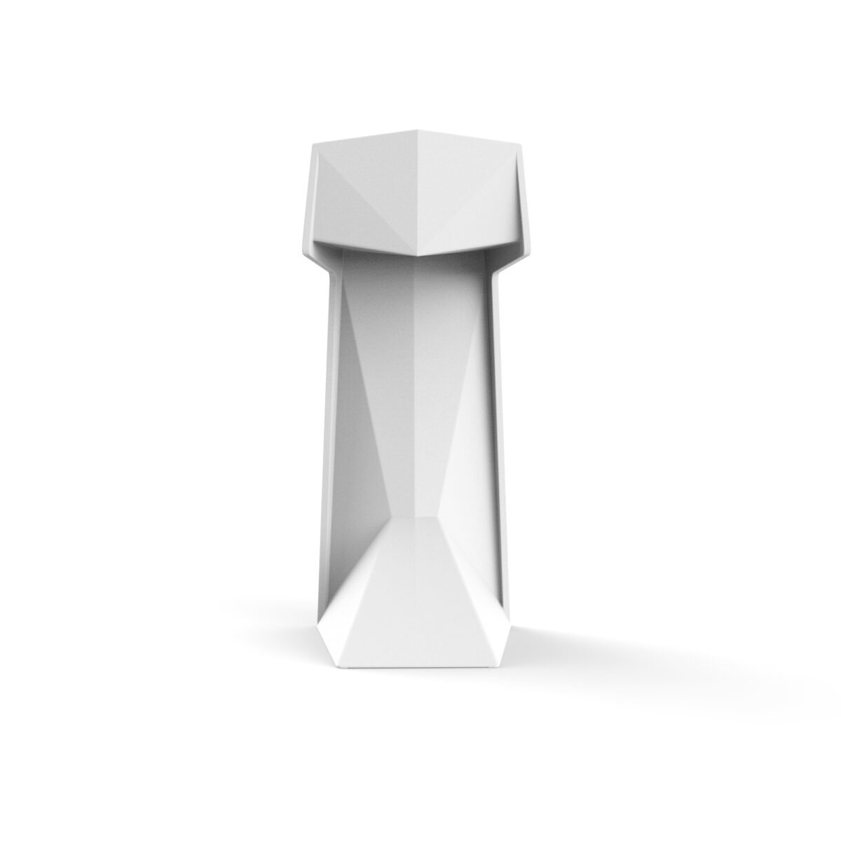 High-end Voxel Bar Stool by Karim Rashid for Vondom, modern Spanish faceted design for Troy, Michigan.