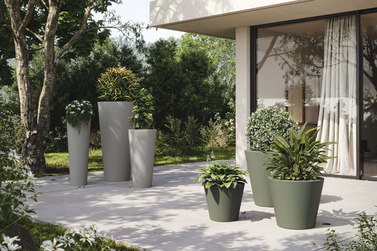 High-end Cono outdoor floor lamp by Archirivolto Design for Vondom, modern Spanish lighting for Troy, Michigan.
