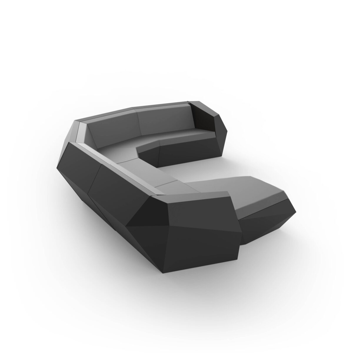 Luxury MAKE Modular Sofa by Vondom Italian modern modular seating in Troy Michigan garden
