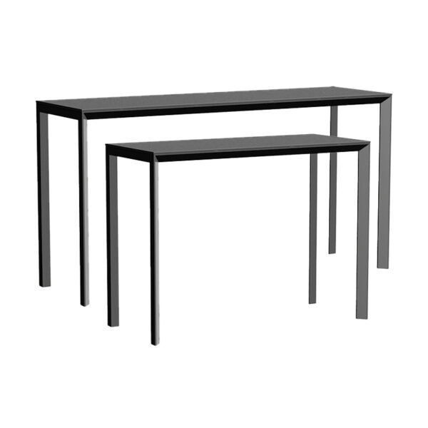 Luxury contemporary Frame Aluminium High Table by Ramón Esteve for Vondom, high-end Spanish outdoor furniture for Birmingham, Michigan.