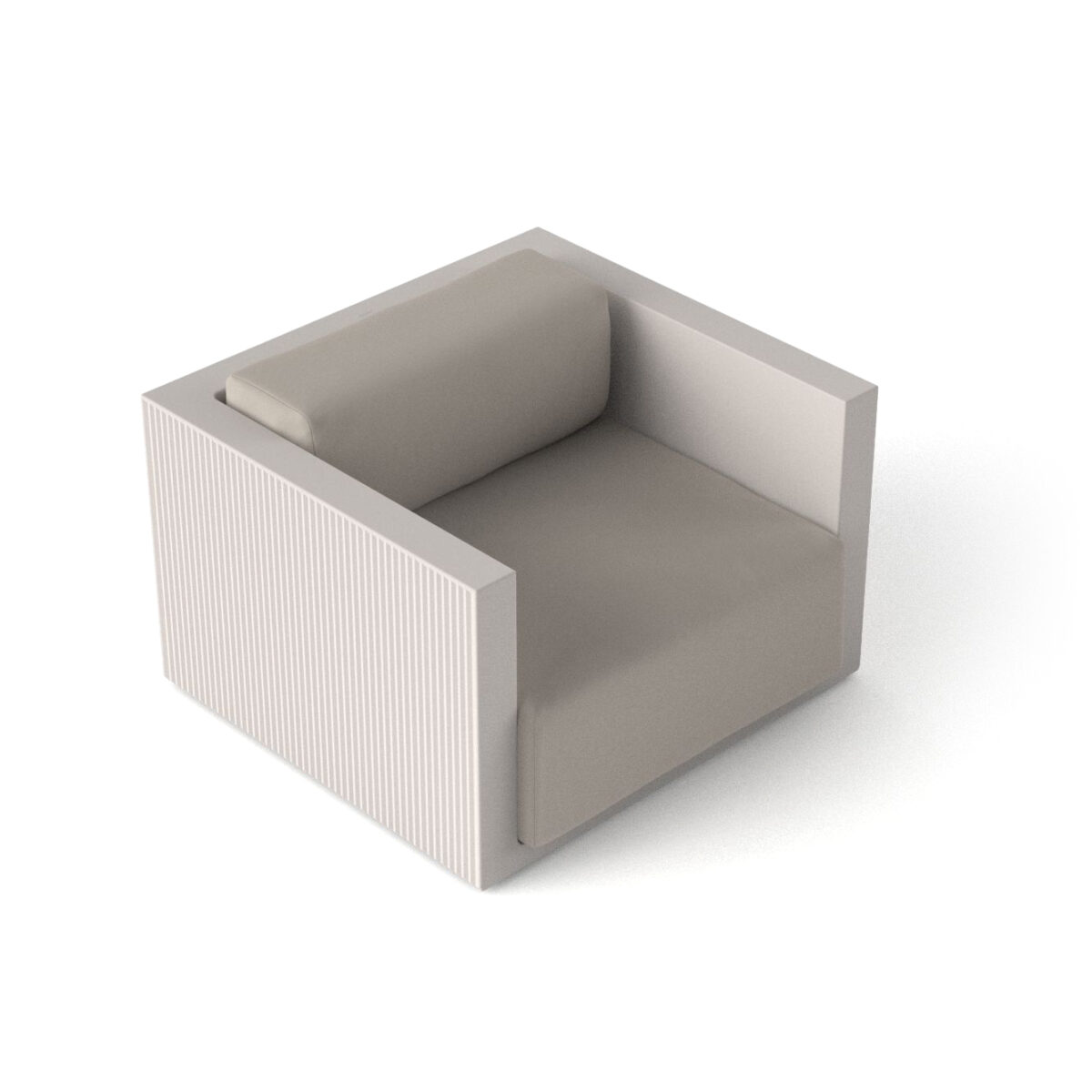 Luxury GATSBY Lounge Chair by Vondom Italian modern lounge chair in Troy Michigan garden