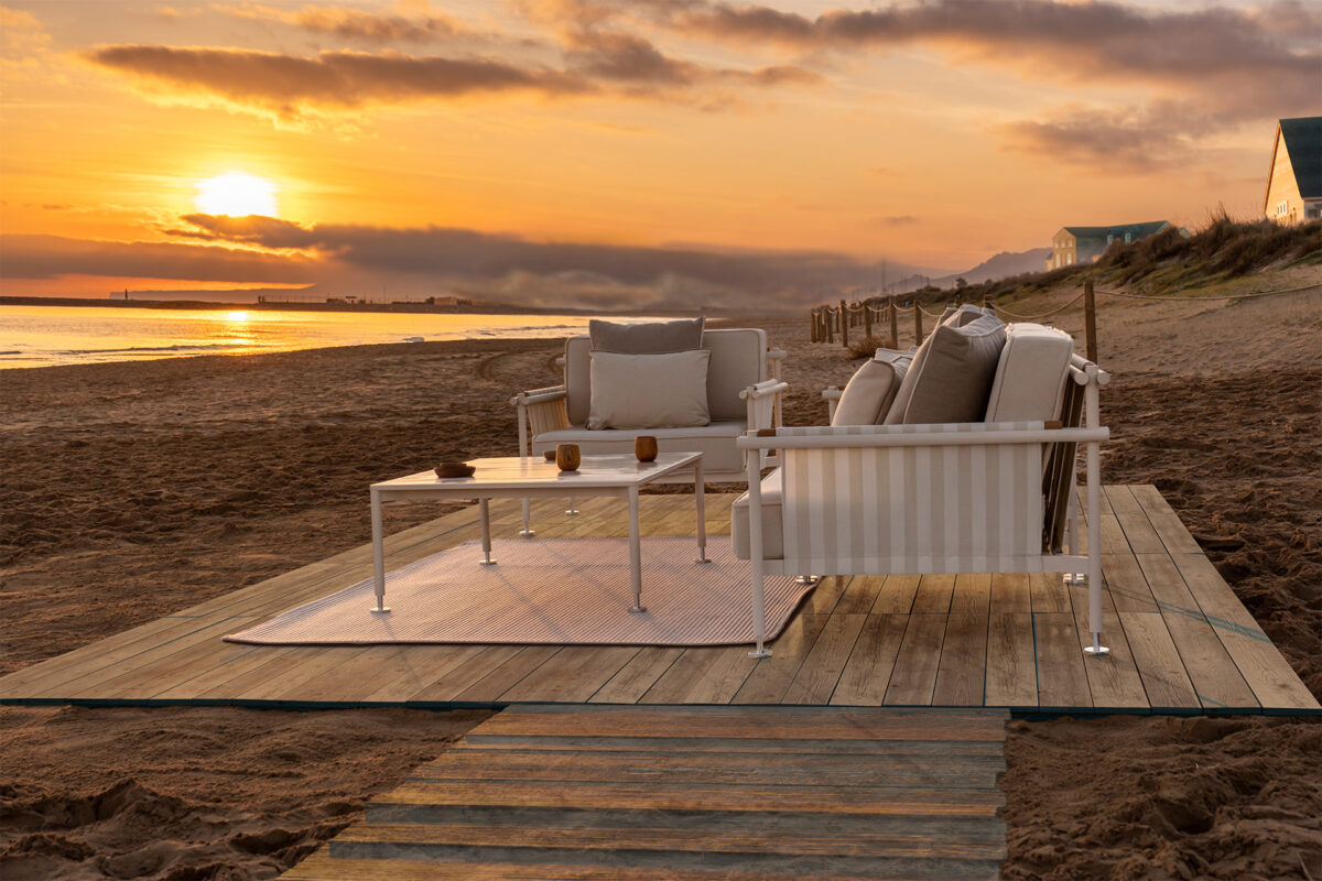 High-end Hamptons Low Tables by Ramón Esteve for Vondom, modern Spanish outdoor furniture for Troy, Michigan.