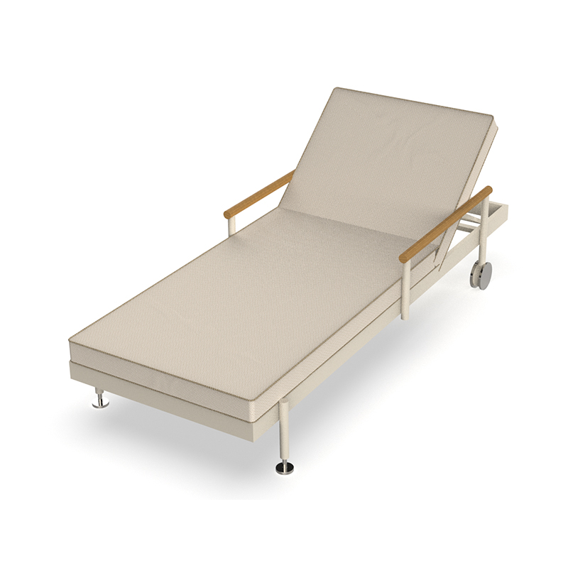 Luxury contemporary Hamptons Sun Lounger by Ramón Esteve for Vondom, high-end Spanish outdoor furniture for Birmingham, Michigan.