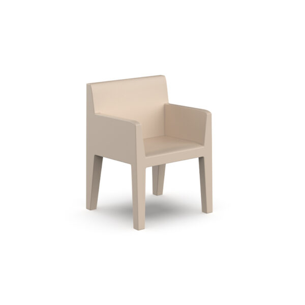 Luxury Italian JUT ARMCHAIR made from eco-friendly recyclable polyethylene resin