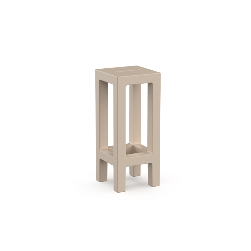 High-end Jut Bar Stool by Studio Vondom for Vondom, modern Spanish outdoor seating for Troy, Michigan.