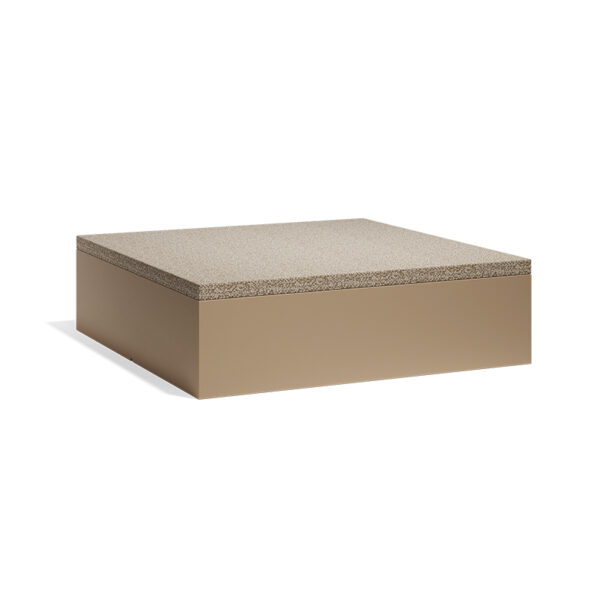 Modern Jut Chill Ottoman by Studio Vondom for Vondom, high-end Spanish outdoor furniture for Royal Oak, Michigan.