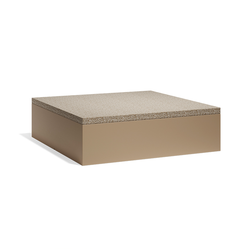 Modern Jut Chill Ottoman by Studio Vondom for Vondom, high-end Spanish outdoor furniture for Royal Oak, Michigan.