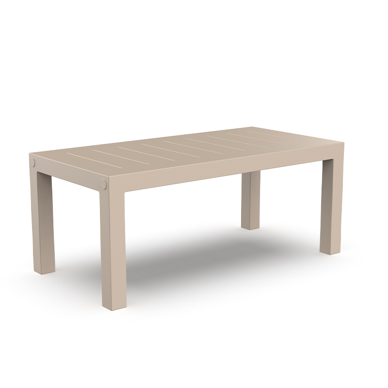 "Elegant JUT dining table from Vondom combining simplicity and functional style."
