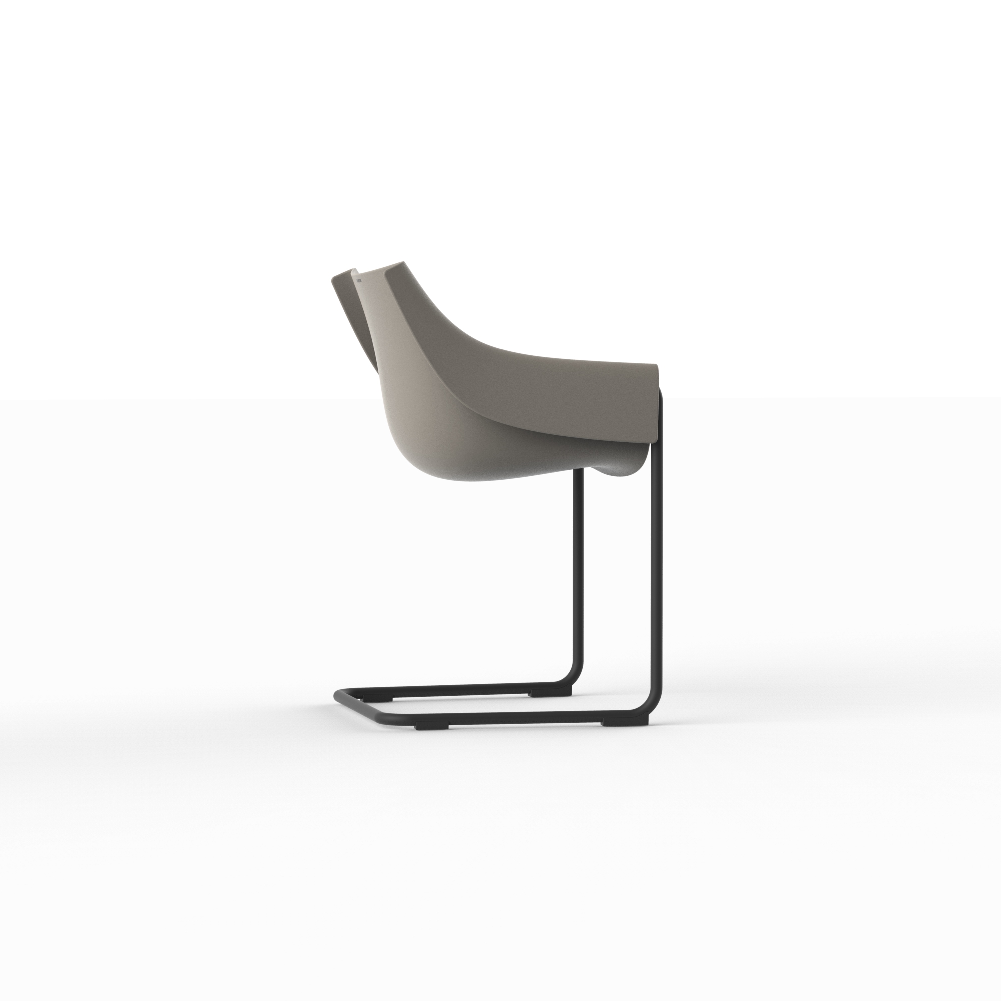 "Elegant and innovative MANTA Cantilever Chair by Vondom for minimalist luxury settings."