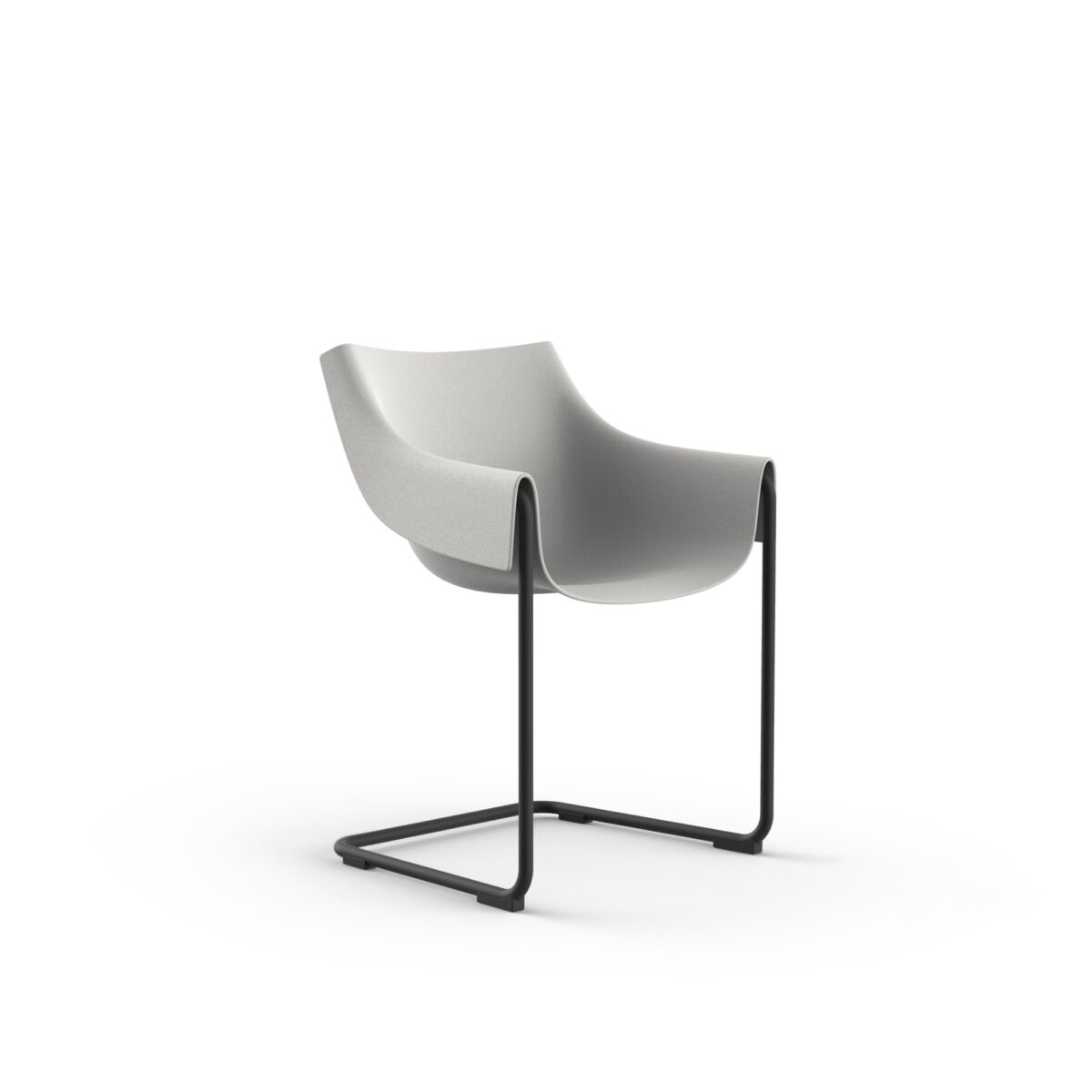 "Vondom MANTA Cantilever Chair ideal for modern interiors or outdoor spaces with artistic flair."