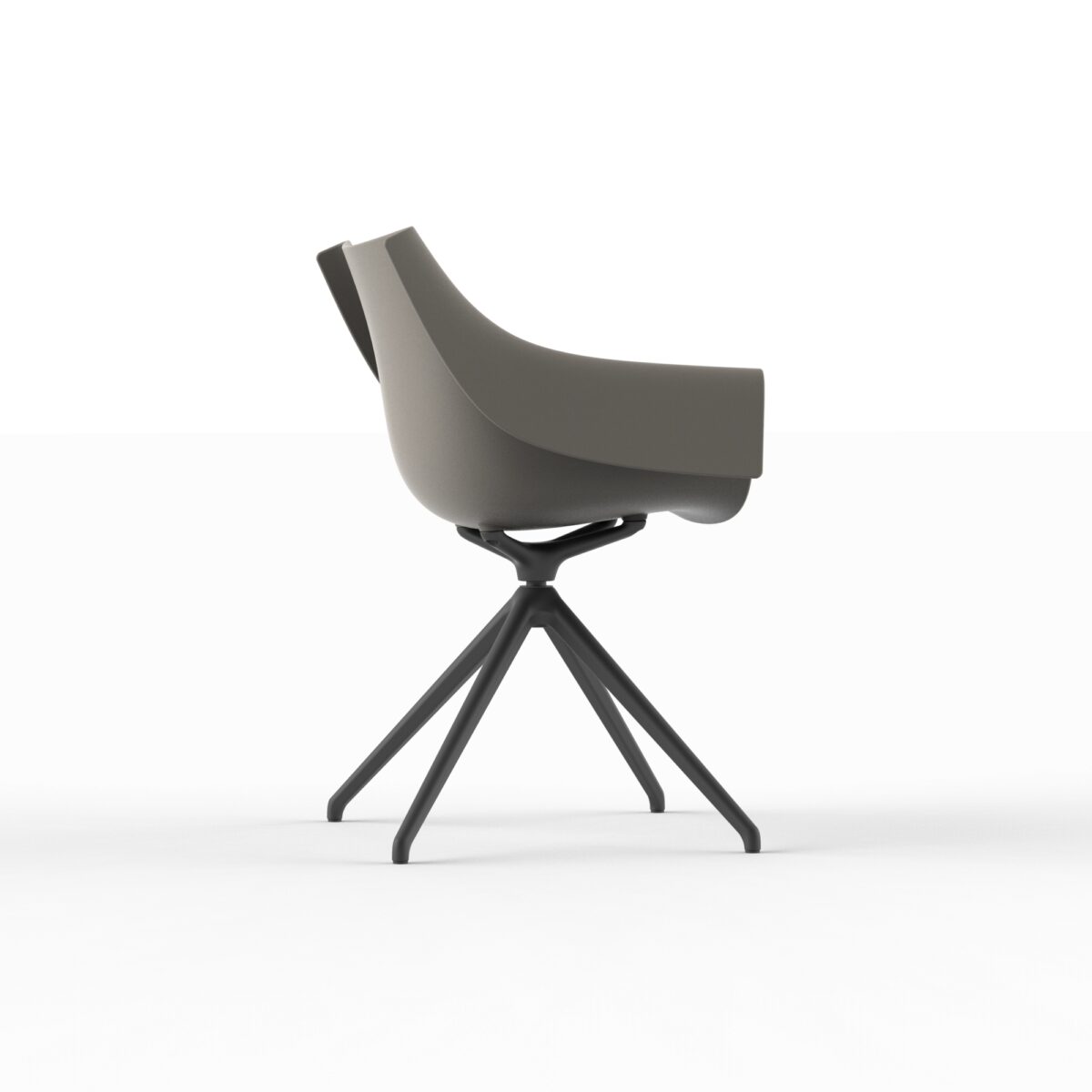 "360° Swivel MANTA Armchair by Vondom combining innovation and comfort."