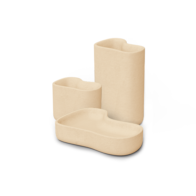 High-end Milos Nano Planters by Vondom, modern Spanish luxury table accents for Troy, Michigan.