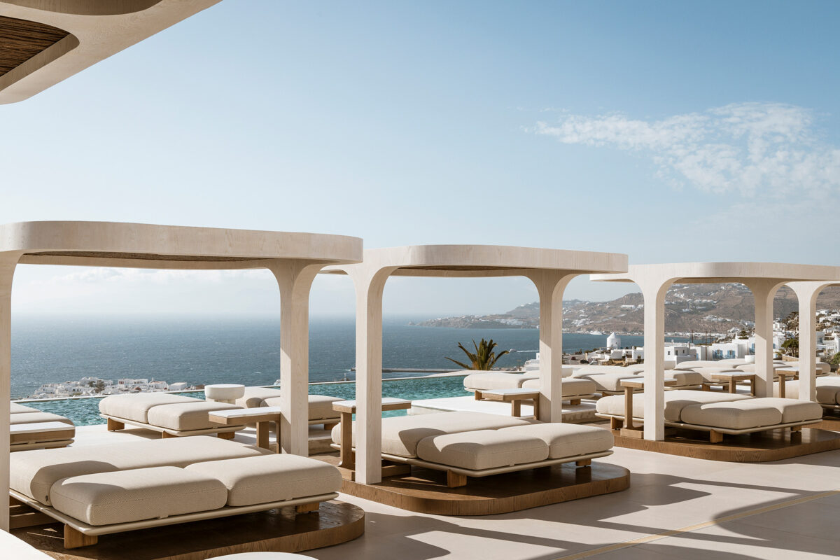 Vondom MILOS Daybed offering a soothing and stylish retreat for luxury outdoor environments