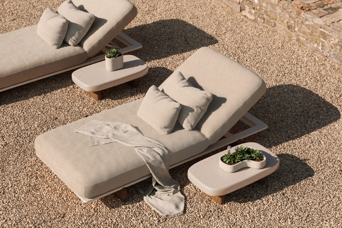 High-end Milos Nano Planters by Vondom, modern Spanish luxury table accents for Troy, Michigan.
