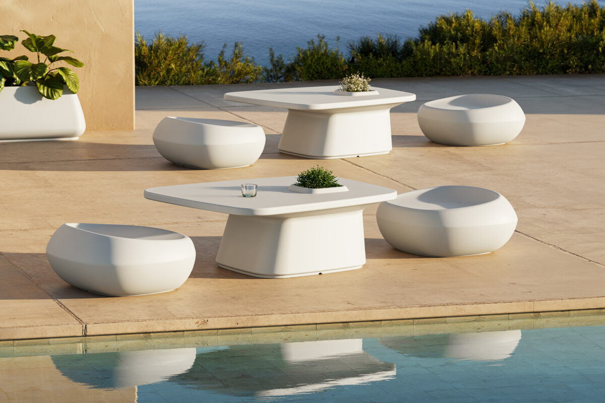 "Vondom NOMA table combining simplicity and functionality with refined craftsmanship."