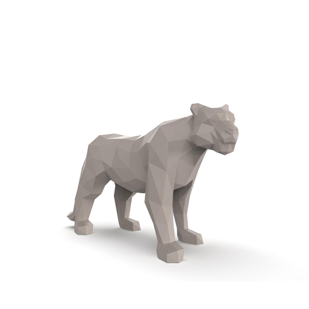 Origami Hyou sculpture by Vondom in Royal Oak, Michigan – Geometric tiger design for modern outdoor spaces.