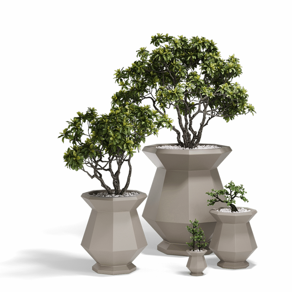Bone by Vondom – Sculptural outdoor planter in matte white, ideal for modern gardens in Royal Oak.