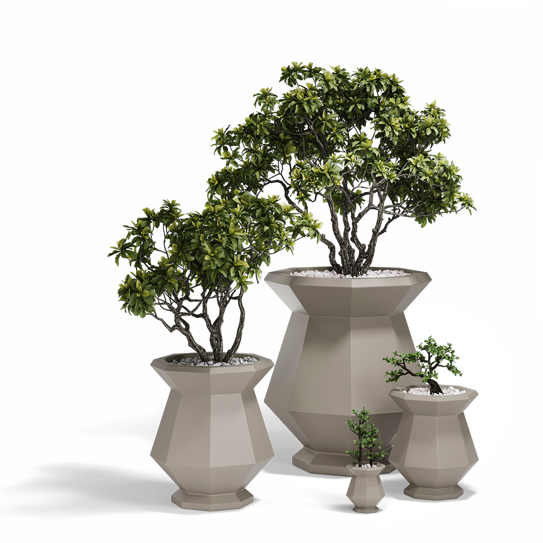 Bone by Vondom – Sculptural outdoor planter in matte white, ideal for modern gardens in Royal Oak.