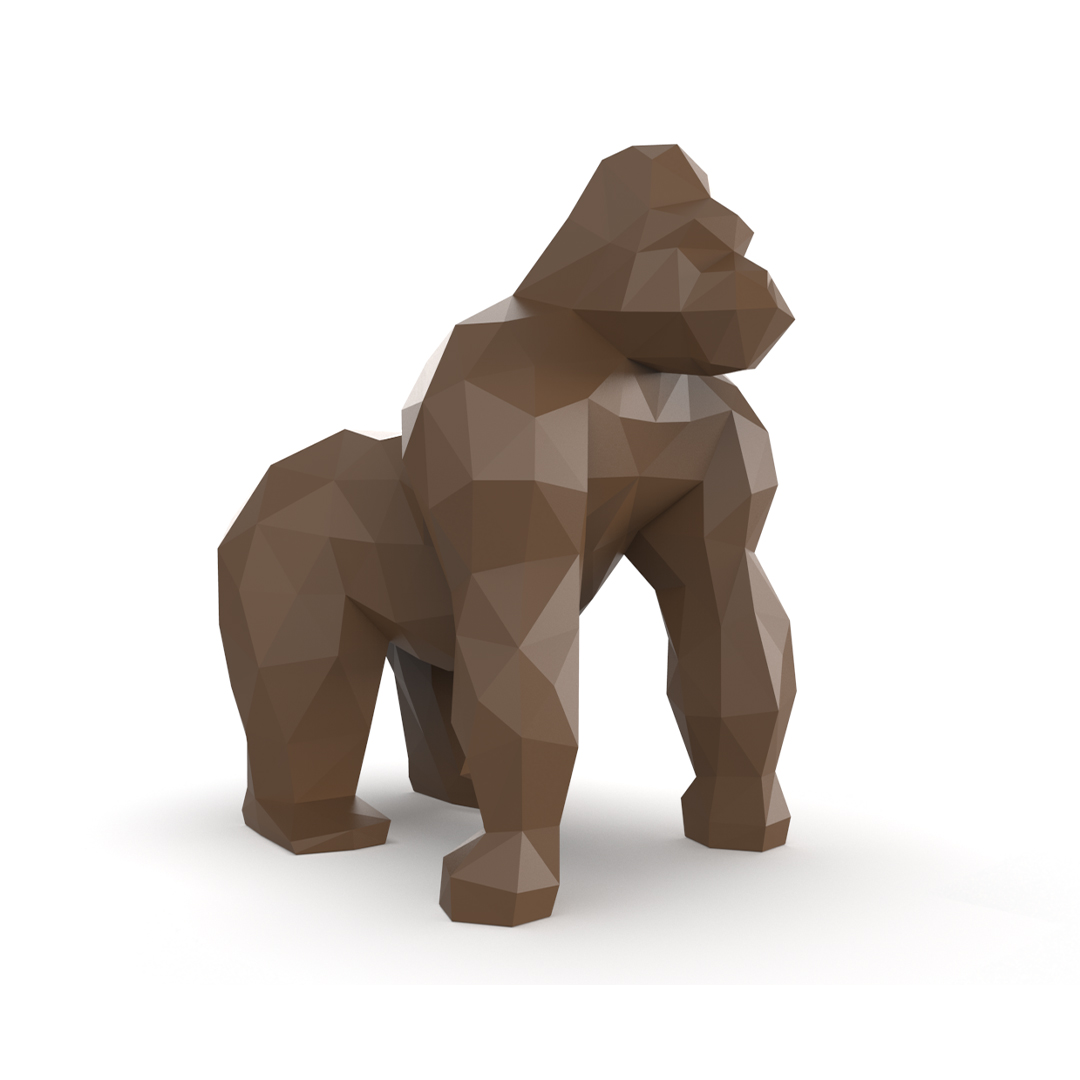 Origami Saru sculpture by Vondom in Royal Oak, Michigan – Geometric gorilla design for modern outdoor spaces.