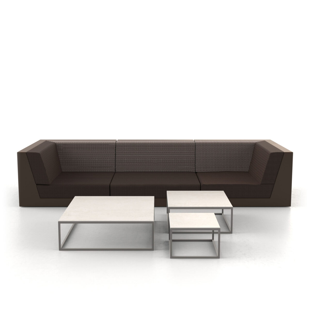 Luxury PIXEL Sofa Modular by Vondom Italian modern modular seating in Troy Michigan garden