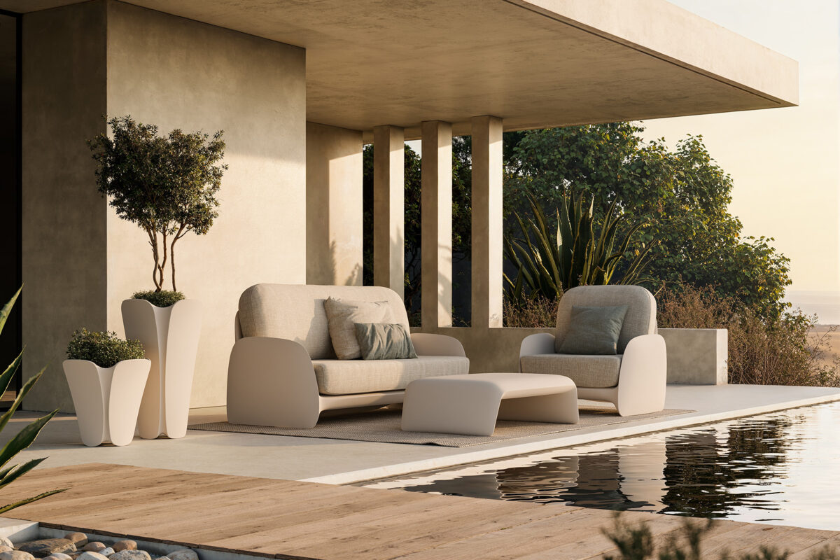 Pezzettina Planters by Vondom – High-end design for modern outdoor spaces in Birmingham.