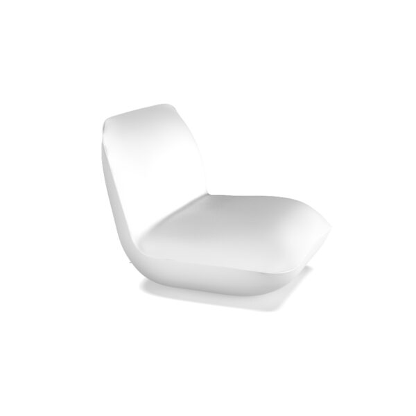 Elegant outdoor seating with soft cushion form by Vondom’s Pillow collection
